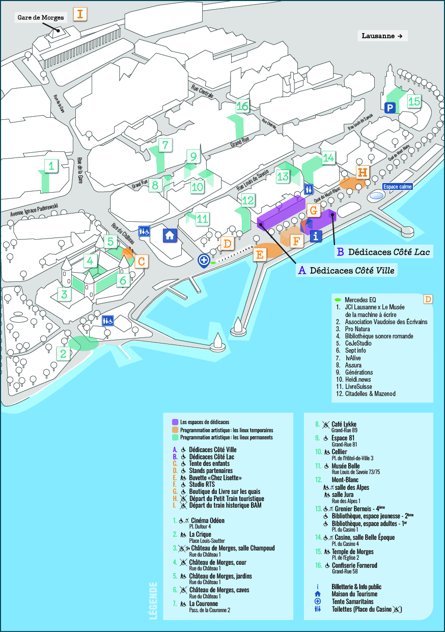 Plan général du Livre sur les quais 2025